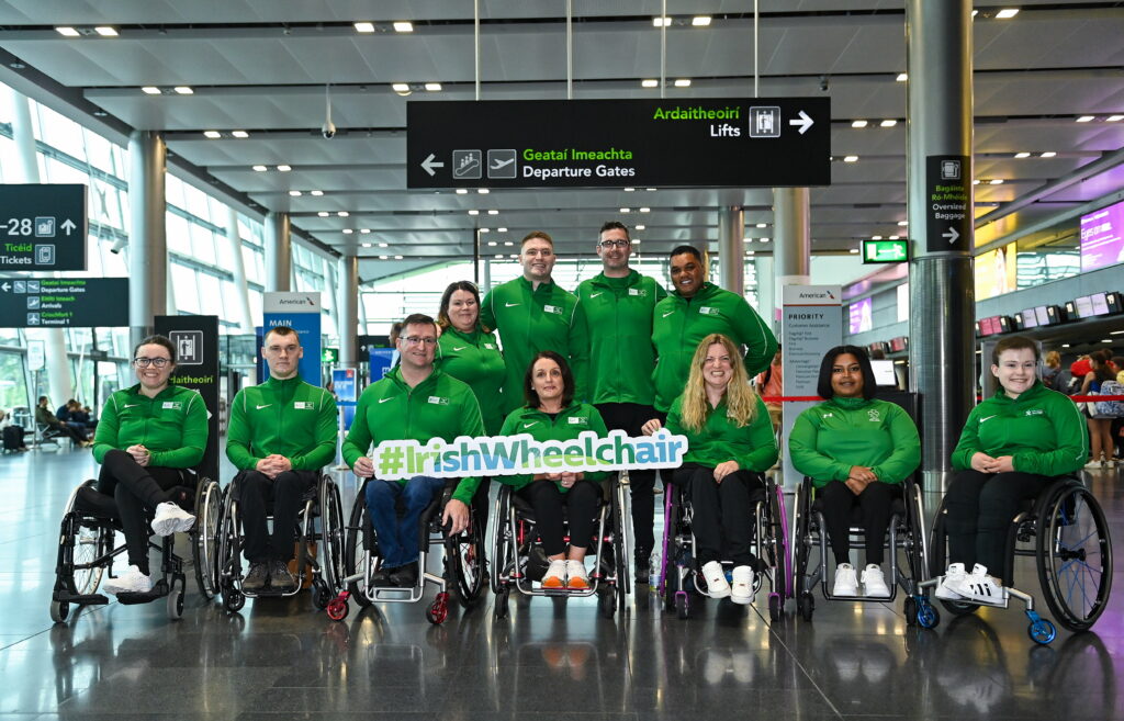 Pictured are IWA-Sport Para Powerlifting Team who travelled to Dubai to compete in the World Championships on Friday evening.
