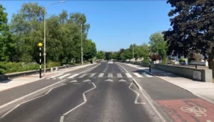image showing example of zebra crossing on street